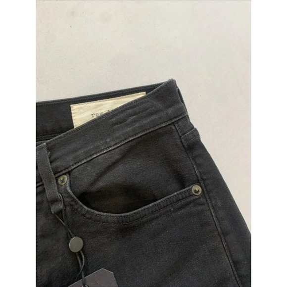 Rag & Bone Men's Black Fit 2 Slim Fit Jeans Size 30x34 NWT - Picture 6 of 16